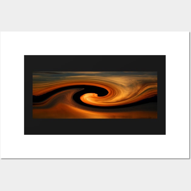 Nature's Illusion- Sunset Waves Wall Art by Whisperingpeaks